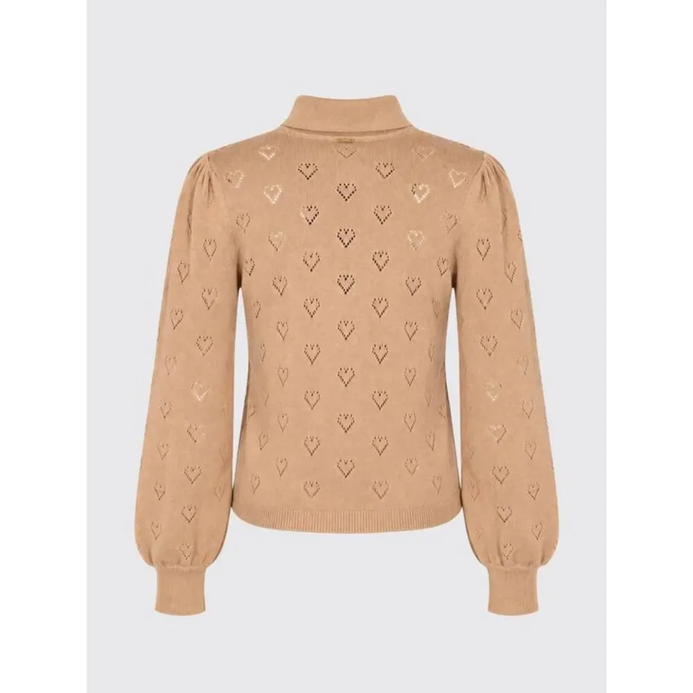 Twinset Women Puff-Sleeved Knit Polo Twinset In Cotton And Cashmere